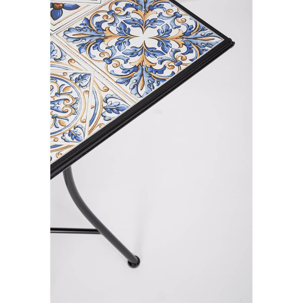 Tavolo da Giardino Quadrato con Piano in Ceramica 60x60 - GREEK