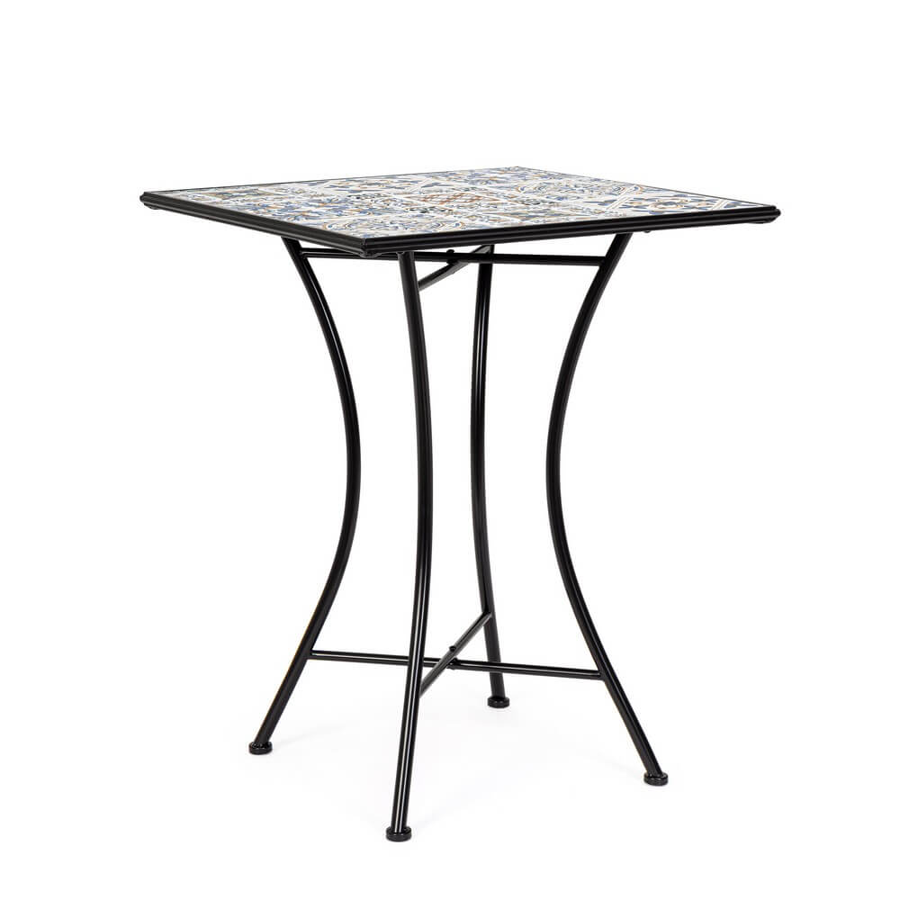 Tavolo da Giardino Quadrato con Piano in Ceramica 60x60 - GREEK