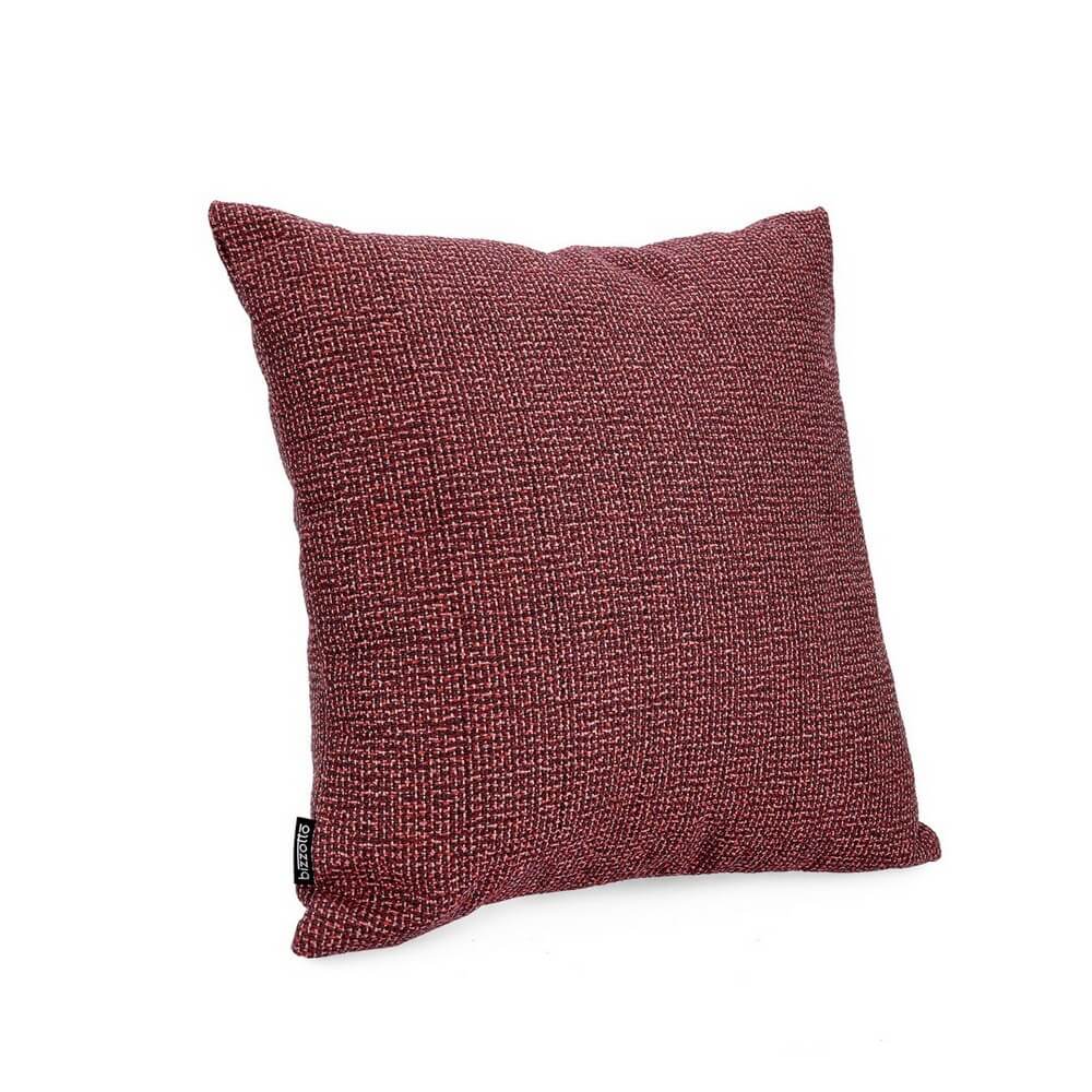 Cuscino da Esterno in Tessuto Idrorepellente Rosso Melange 45x45 cm - DILANA
