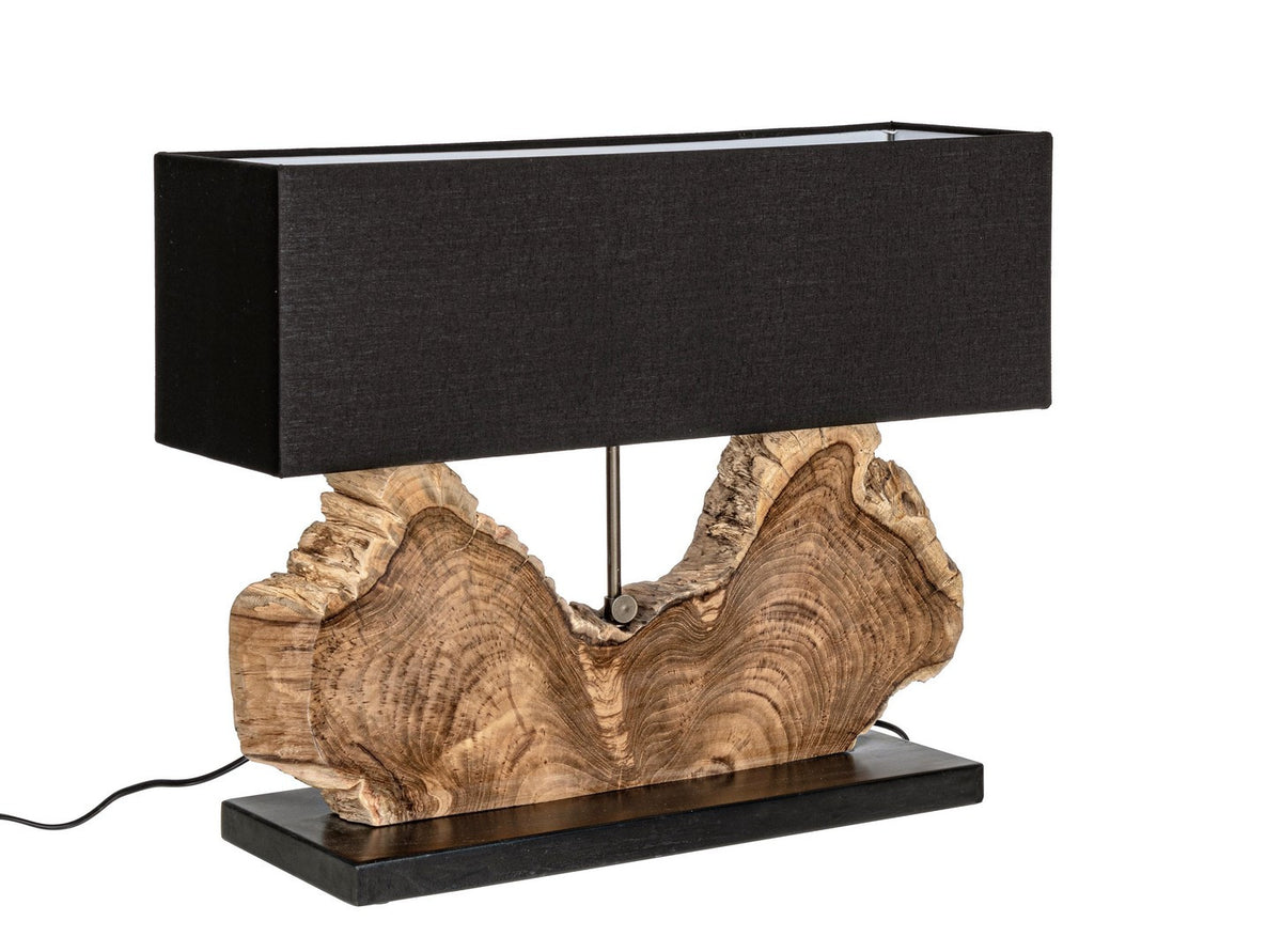 Lampada da Tavolo Naga Nera Altezza 55 cm - ANANYA