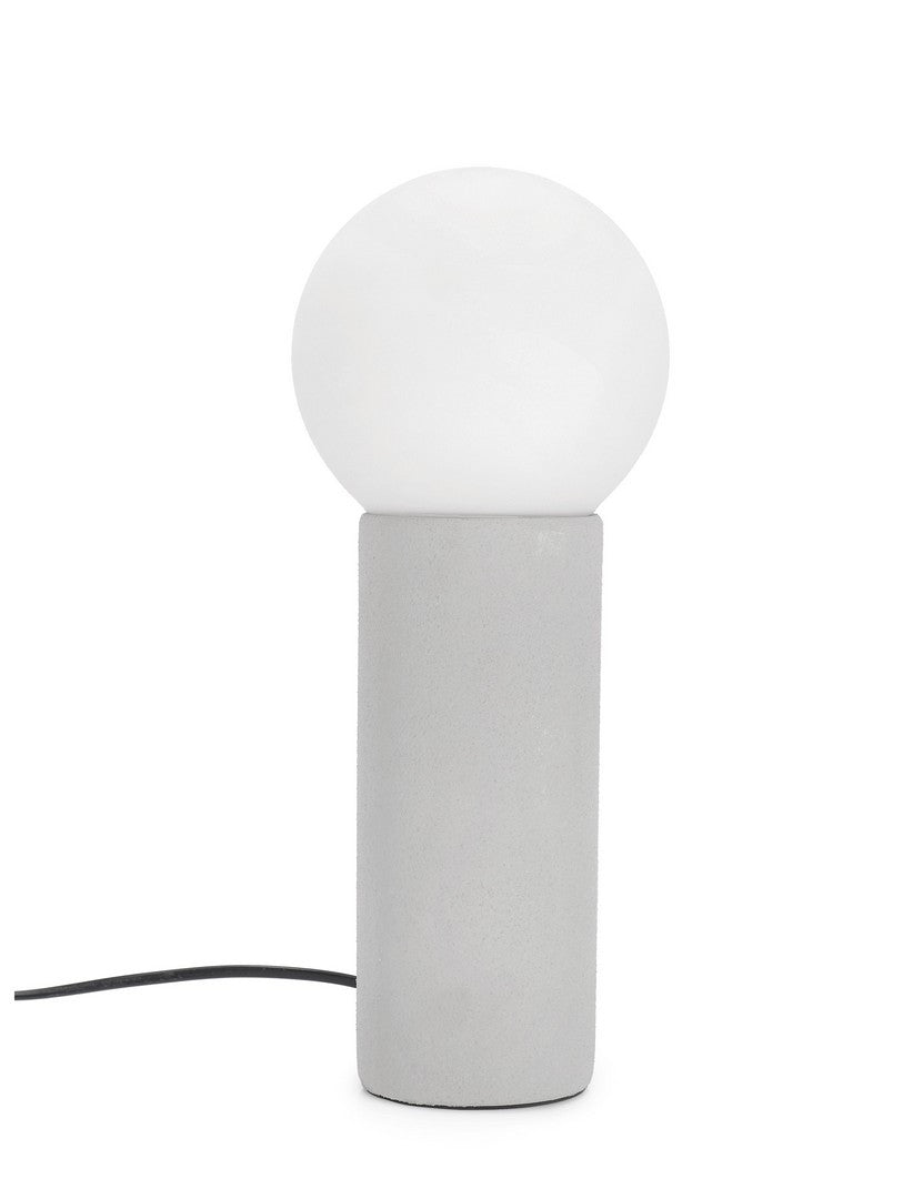 Lampada da Tavolo in Ceramica con Sfera in Vetro H35,5 cm - JOVAN