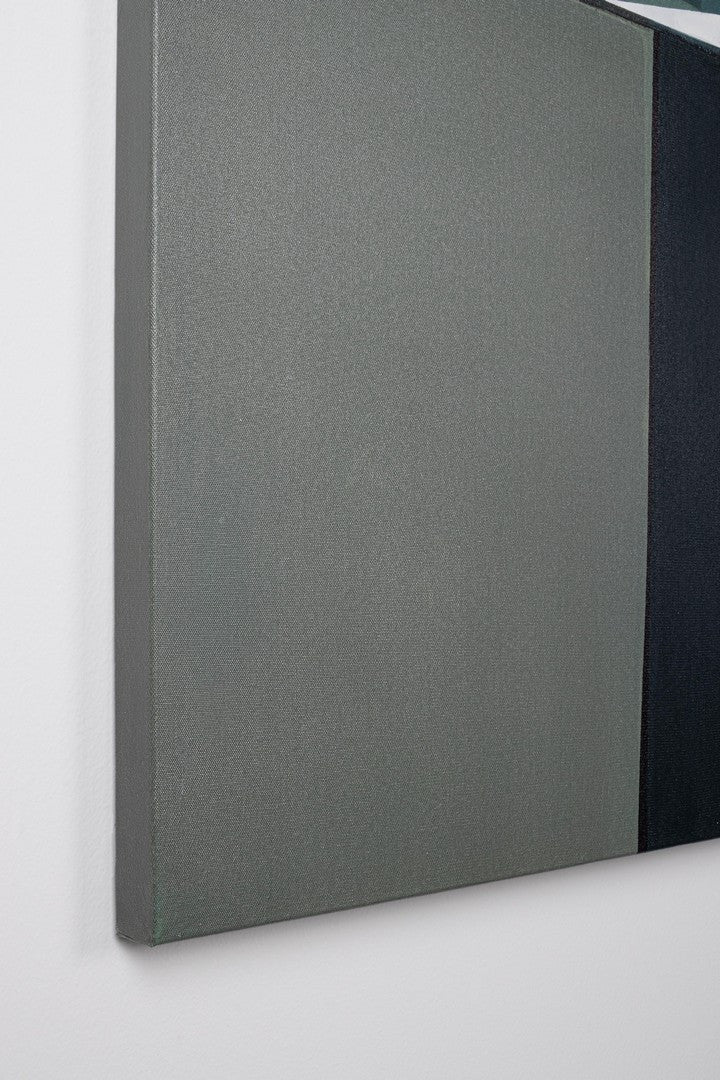 Quadro Astratto su Tela con Dettagli Dipinti a Mano 140x140 cm - DMITRI