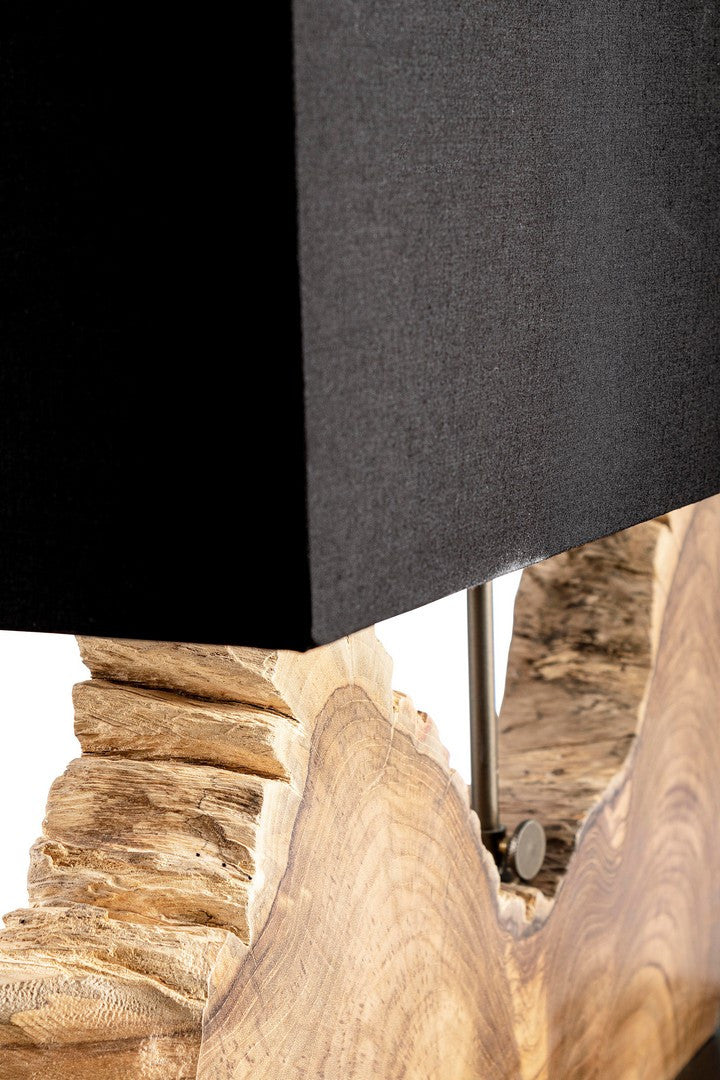 Lampada da Tavolo Naga Nera Altezza 55 cm - ANANYA