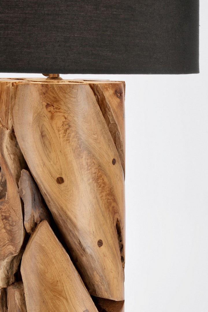 Lampada Piantana in Legno di Teak Riciclato - ANANYA
