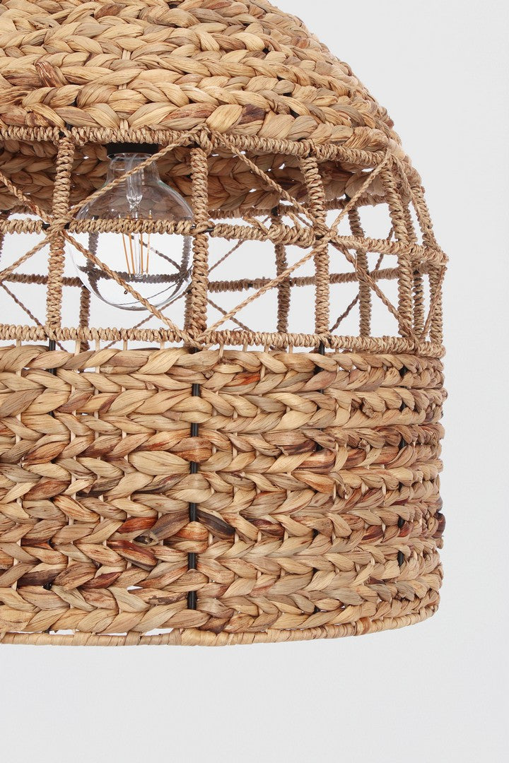 Lampadario a Sospensione in Giacinto d'Acqua Intrecciato 45 cm - ANGELICA