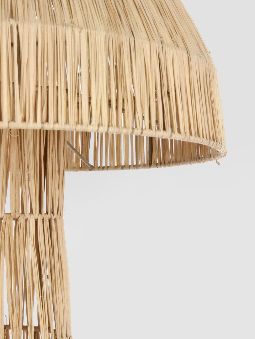 Lampada da Tavolo in Giacinto d'Acqua Intrecciato Forma Fungo - MEI-FANG