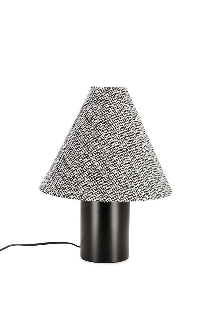 Lampada da Tavolo in Metallo con Paralume in Tessuto - VARUNI
