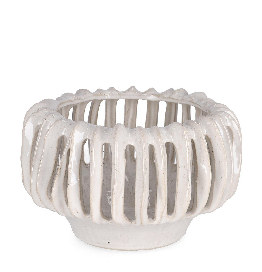Vaso in Ceramica Traforata Smaltata - NAOKO
