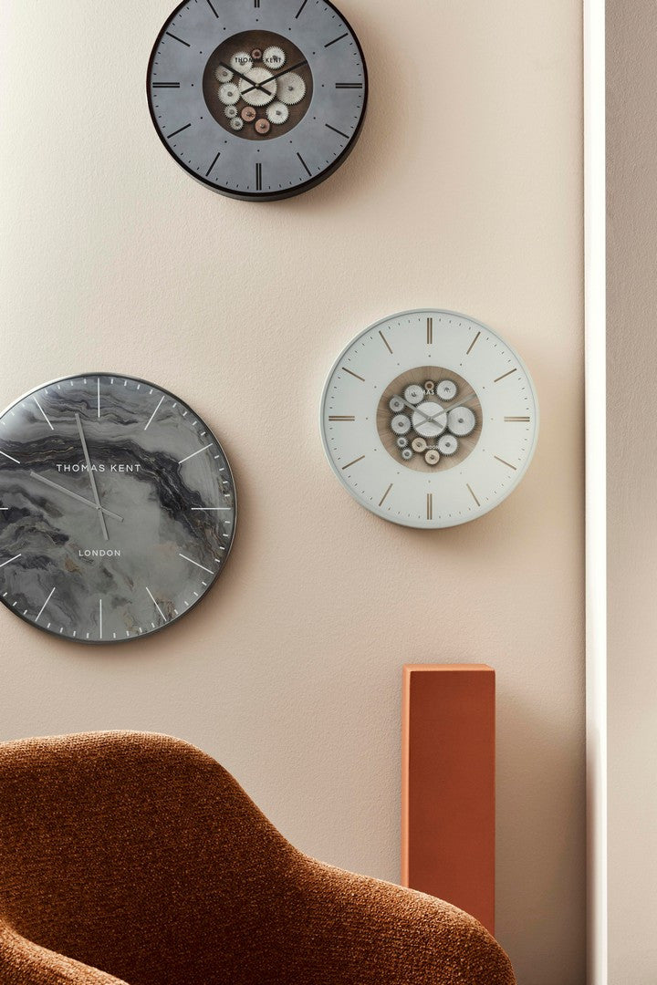 Orologio da Parete Rotondo Effetto Marmo Ø 65 cm - VEINING