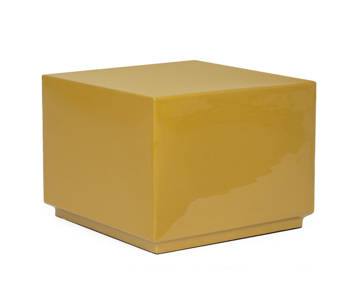 Tavolino da Salotto Quadrato 41x41 in Acciaio Laccato Lucido - AMODA