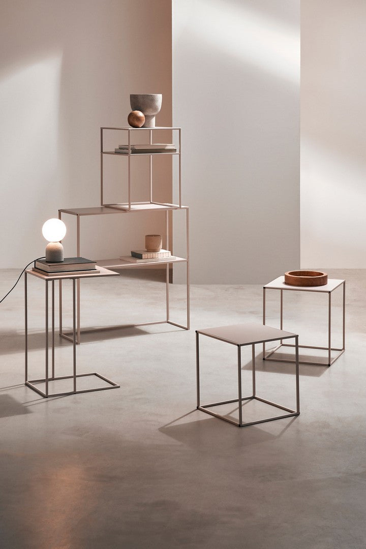 Lampada da Tavolo con Base in Ceramica e Sfera in Vetro H22 - JOVAN
