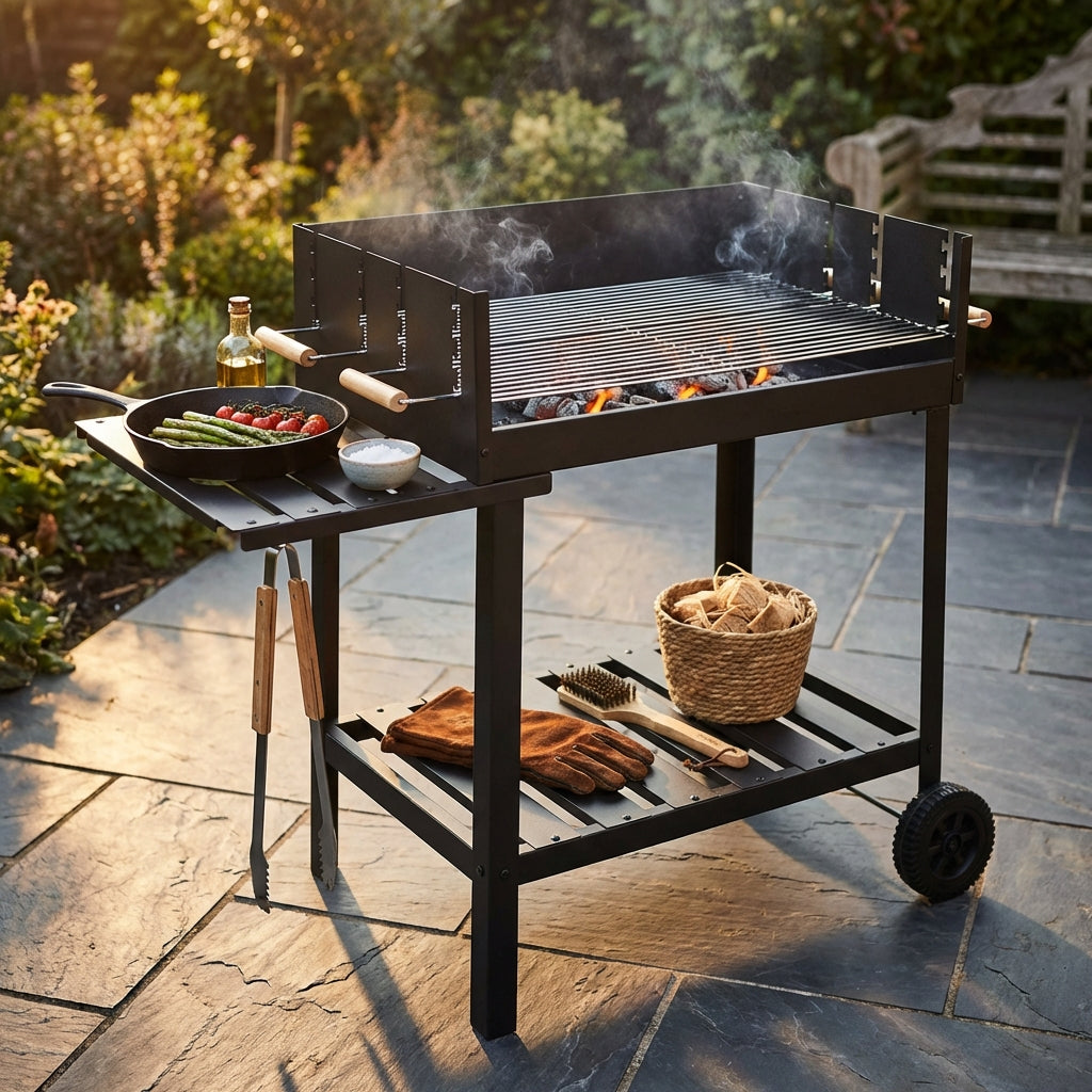 barbecue_a_carbonella_in_acciaio_con_carrello_e_ripiano_laterale__helandor