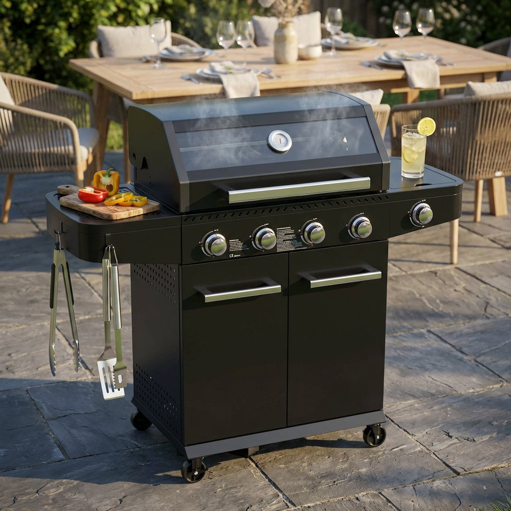 barbecue_a_gas_4_fuochi_in_acciaio_con_griglia_scaldavivande_su_ruote__selenvia