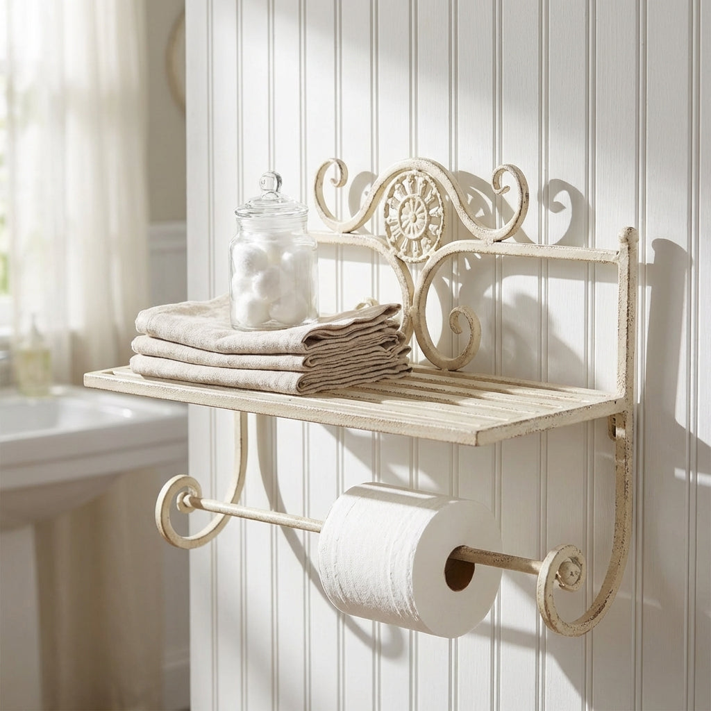 porta_carta_stile_provenzale_verniciato_in_cm_41x16x33__launce