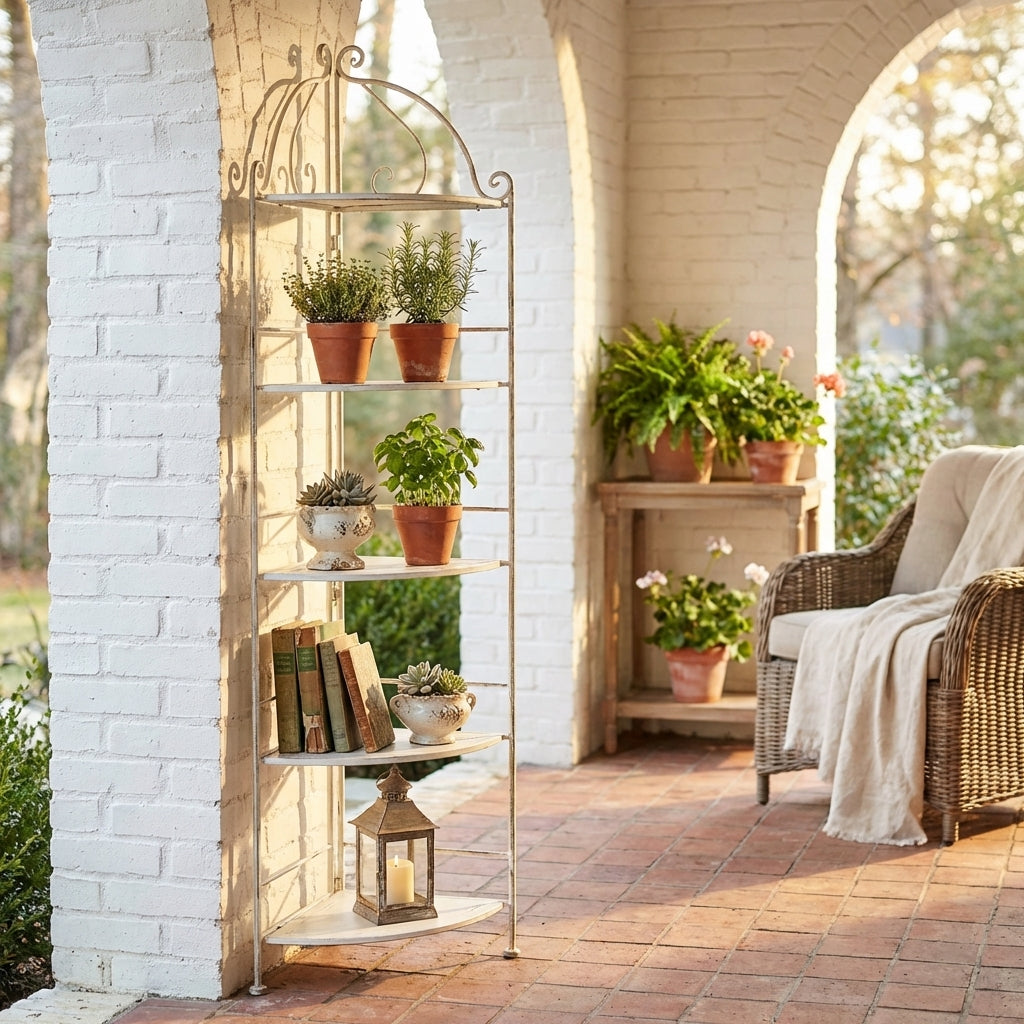 scaffale_5_piani_angolare_stile_provenzale_verniciato_in_acciaio_cm_50x35x175__ed