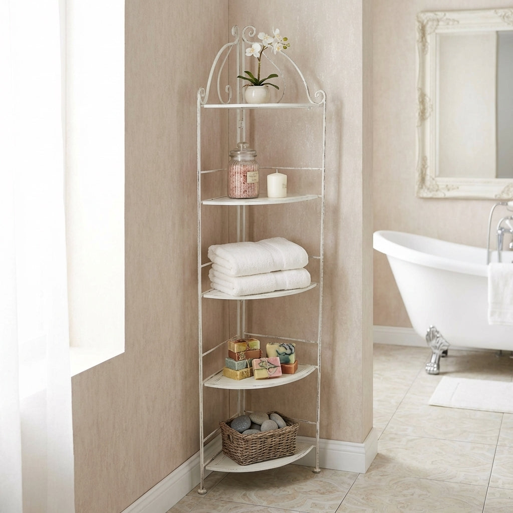 scaffale_5_piani_angolare_stile_provenzale_verniciato_in_acciaio_cm_50x35x175__ed
