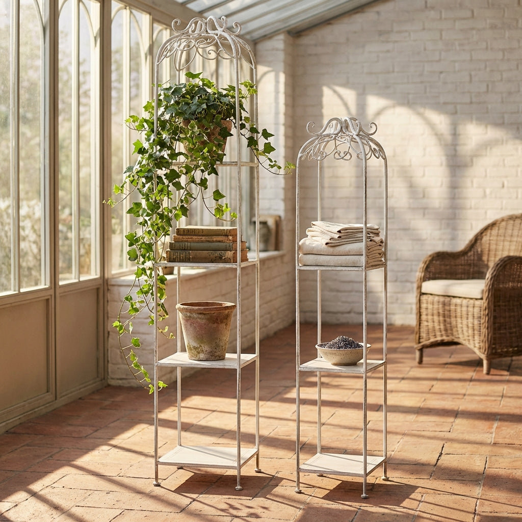 set_di_2_scaffali_stile_provenzale_verniciato_in_alluminio_cm_27x27x162__denholm