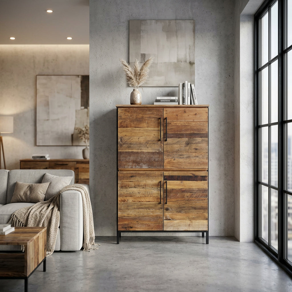credenza_moderna_con_quattro_ante_in_legno_metallo_cm_100x40x160__darwin