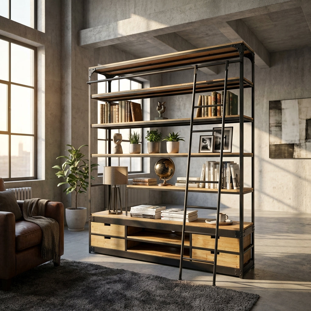 libreria_industrial_in_acciaio_legno_cm_182x41x217__newton
