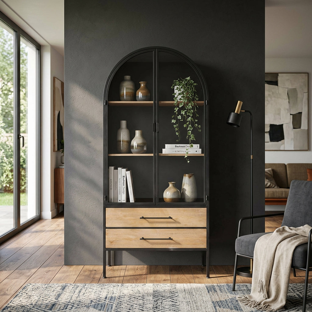 vetrina_industrial_con_due_cassetti_in_acciaio_legno_cm_180x64x82__hand