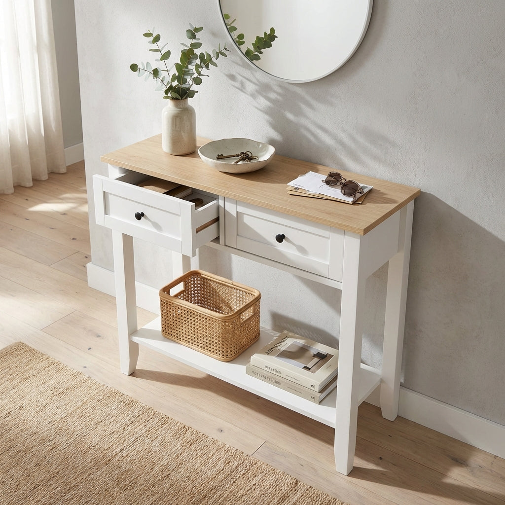consolle_in_legno_bianca_con_cassetti_e_ripiano_inferiore__maredor