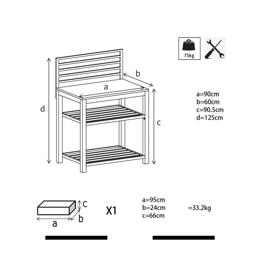 Modulo per Cucina da Esterno in Alluminio - OKLAHOMA