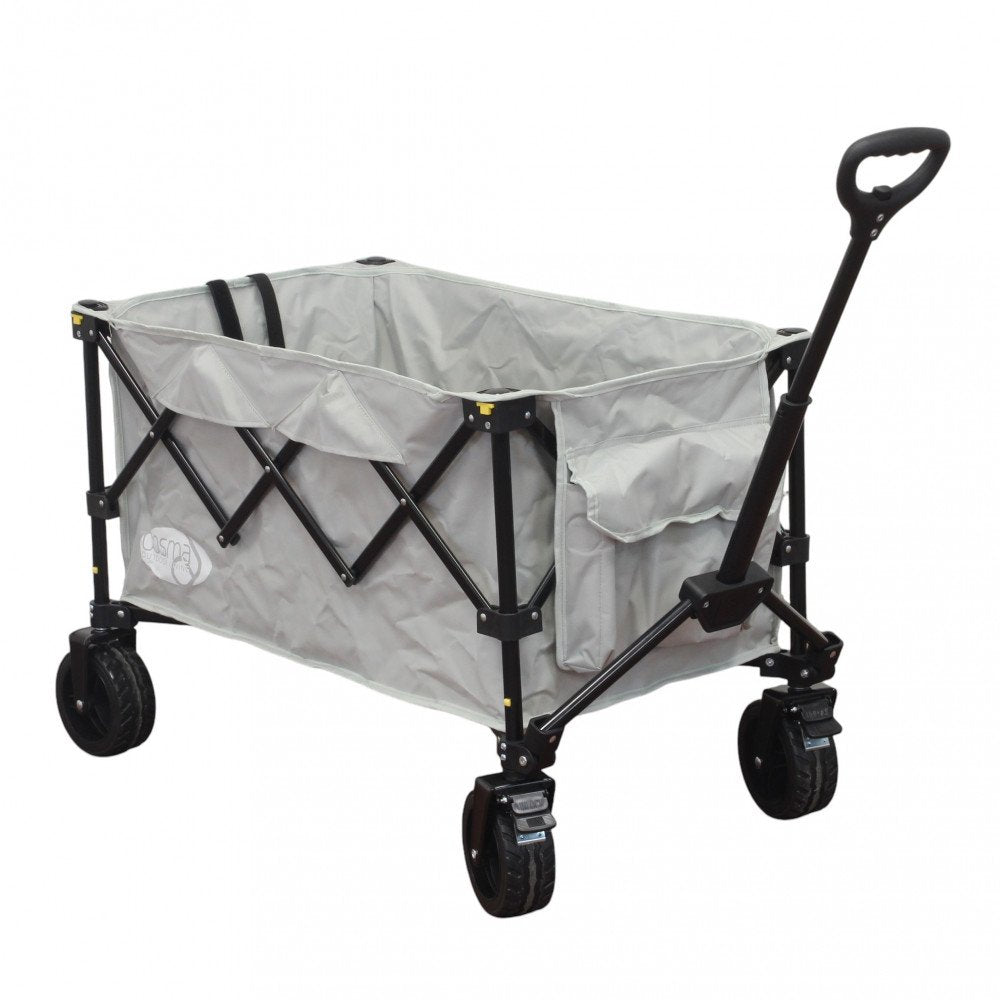 Carrello INDIAN grigio chiaro su sfondo bianco, vista tre quarti posteriore