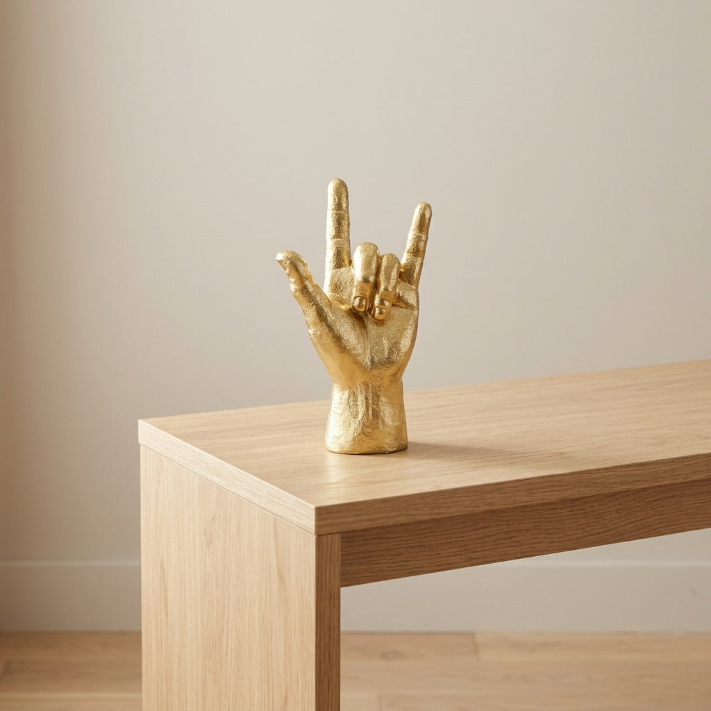 Statua Decorativa a Forma di Mano in Acciaio - YELLUS