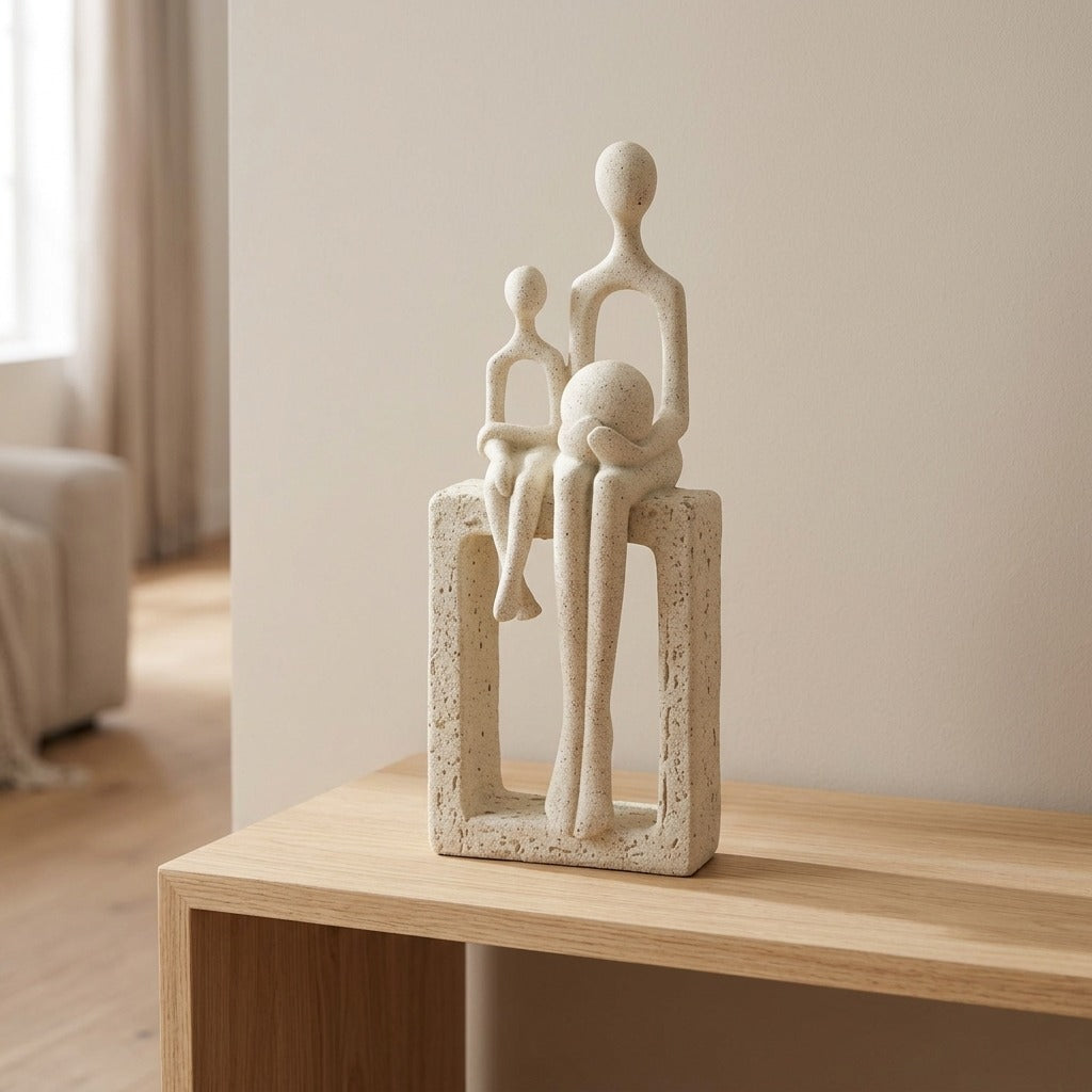 Statuetta Decorativa in Pietra Ricostruita - MATERNITA'