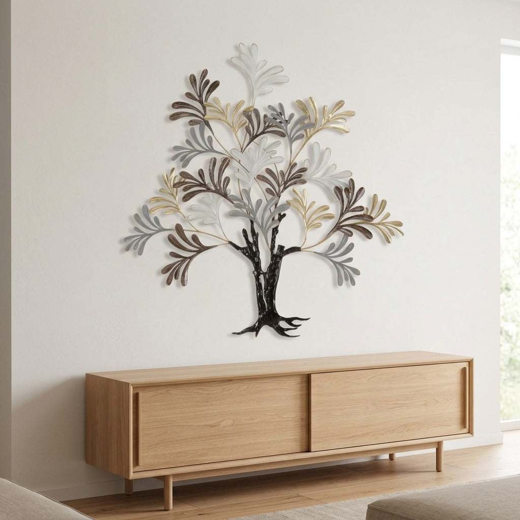 Pannello Decorativo da Parete Albero 3D in Acciaio - LIXY