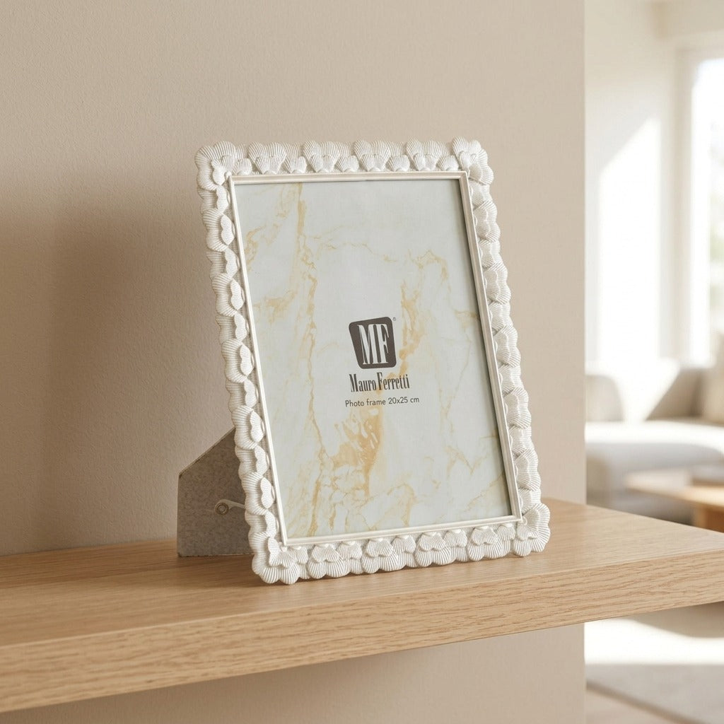 Cornice Portafoto in Resina con Bordo a Cuori - HEARTY