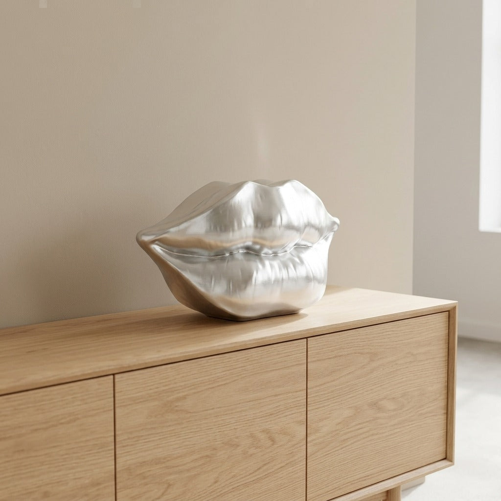 Vaso a Forma di Labbra in Acciaio - MOUTH LIP
