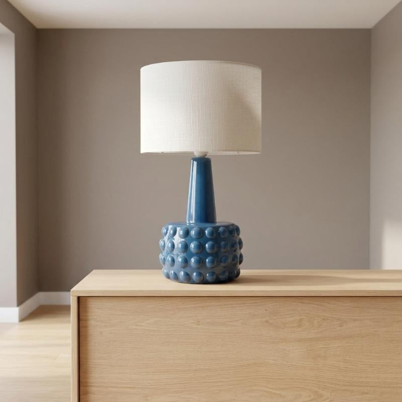 Lampada da Tavolo in Ceramica con Rilievi Sferici - GRESS