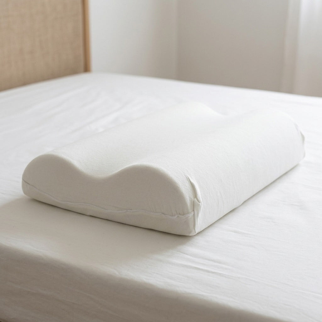 Guanciale Cervicale in Memory Foam a Doppia Onda - PANNA