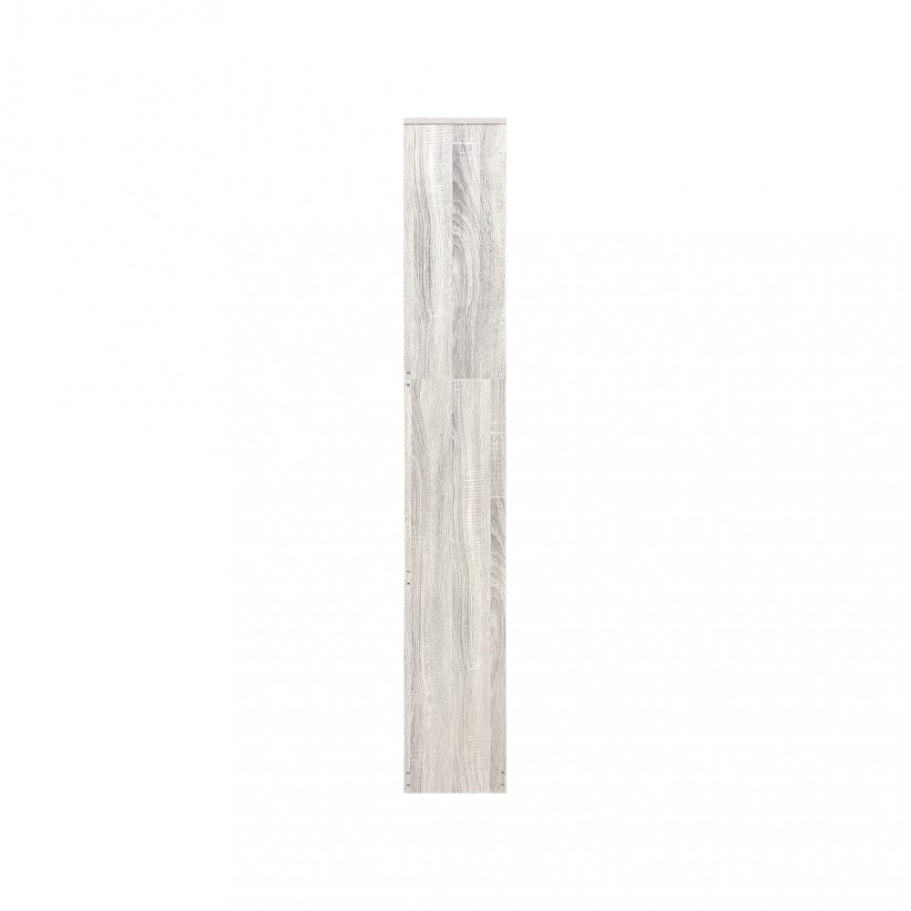 Singola anta della scarpiera PANDIA in grigio chiaro effetto rovere, con maniglia a incasso #colore_Grigio chiaro