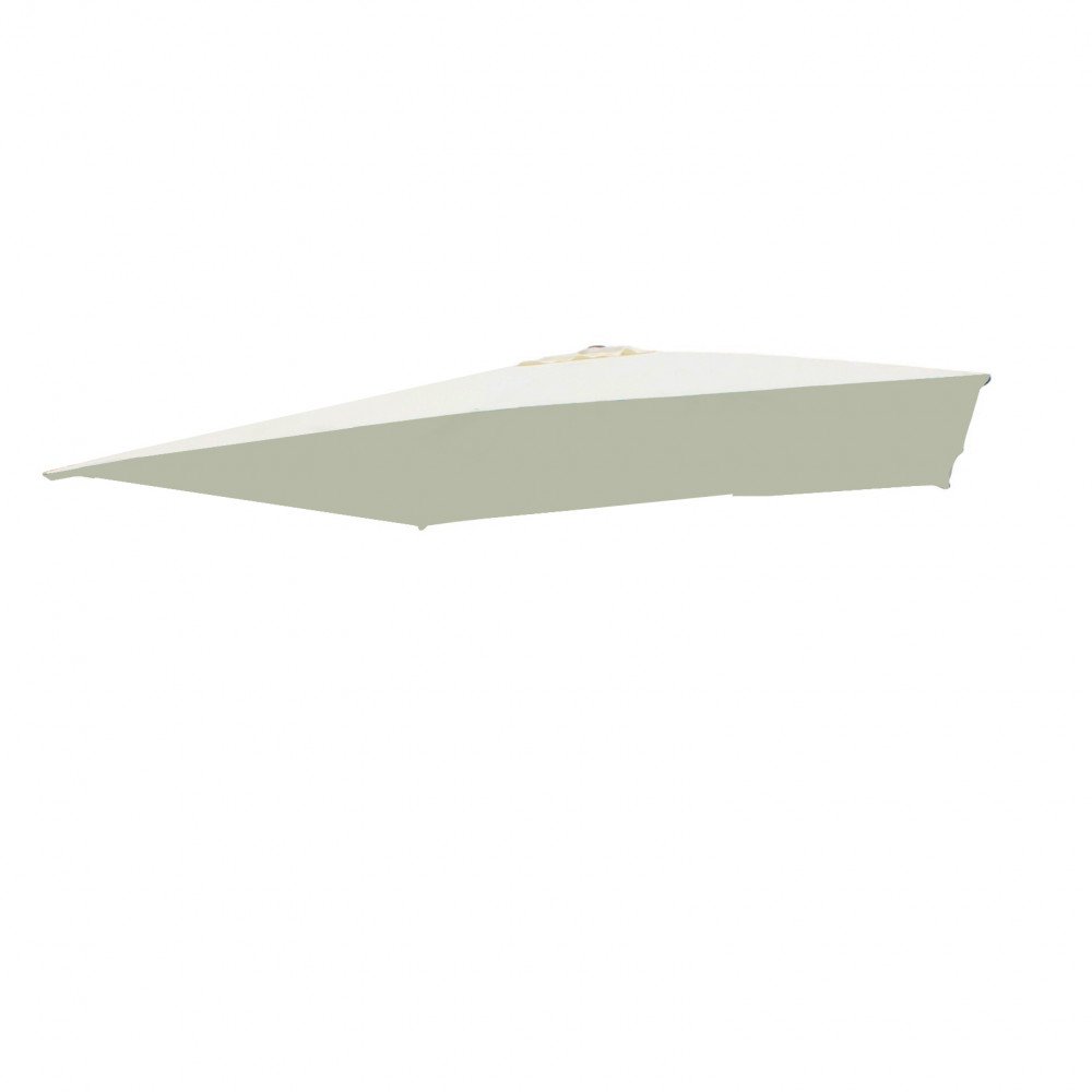 Telo quadrato per ombrellone STEPHENSON beige visto di lato con occhielli sui bordi #colore_Beige