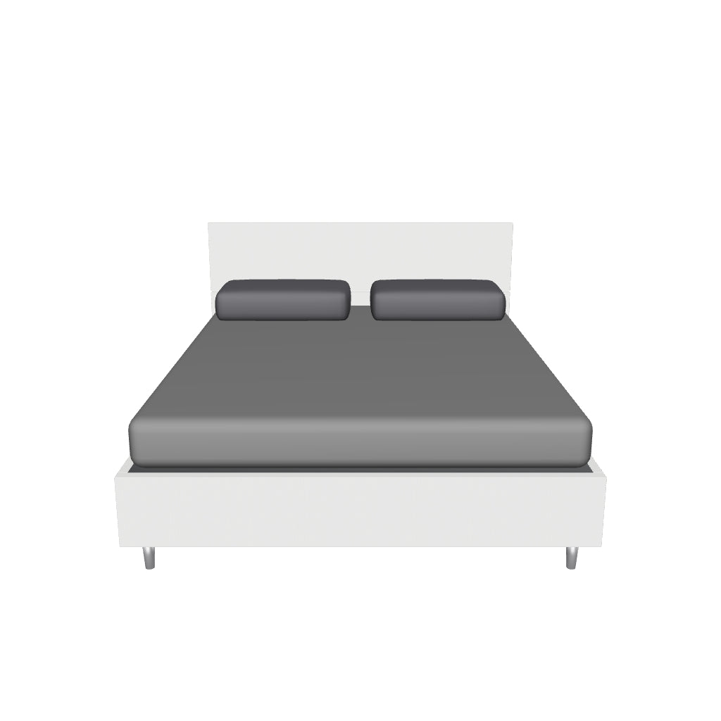 Letto Matrimoniale Contenitore con Testata Dritta - DEMAS in 3D