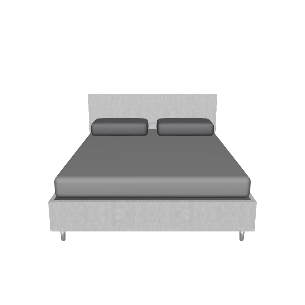 Letto Matrimoniale Contenitore con Testata Dritta - DEMAS in 3D