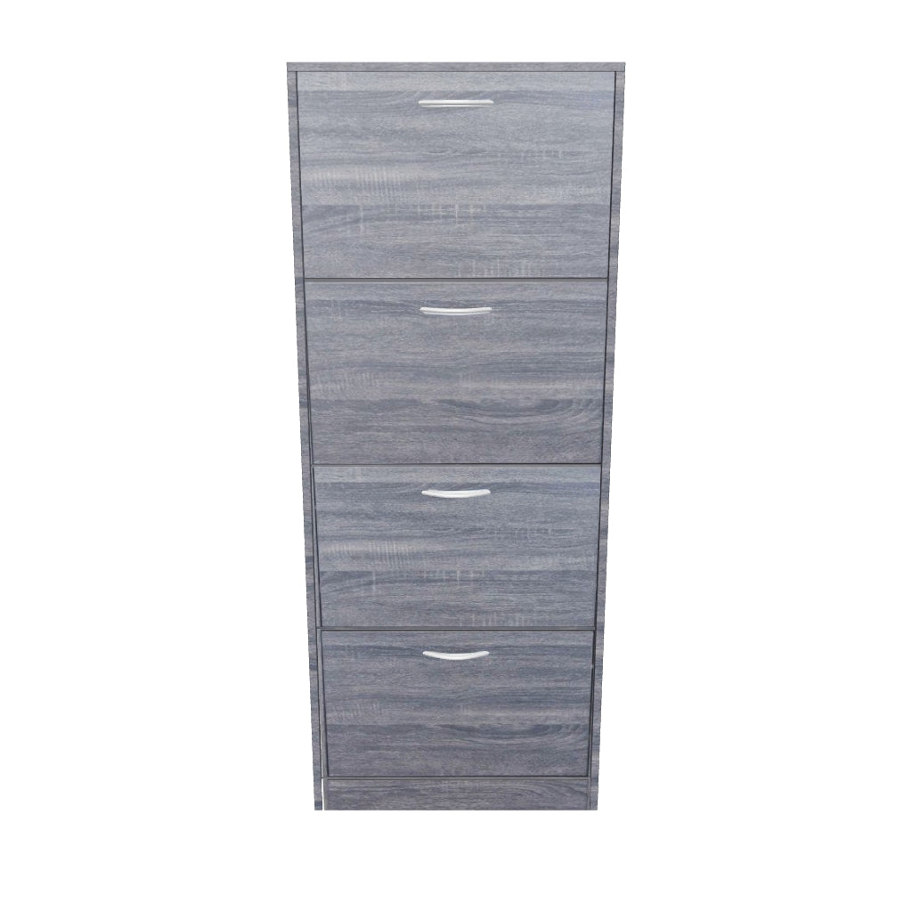 Scarpiera a 4 Ante in Legno cm 60x24x150 - LOLA in 3D