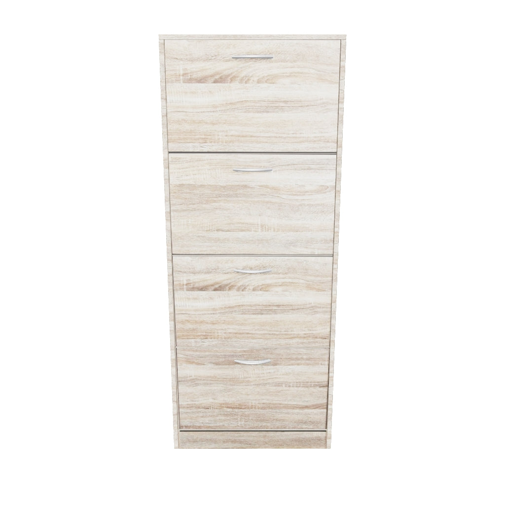 Scarpiera a 4 Ante in Legno cm 60x24x150 - LOLA in 3D