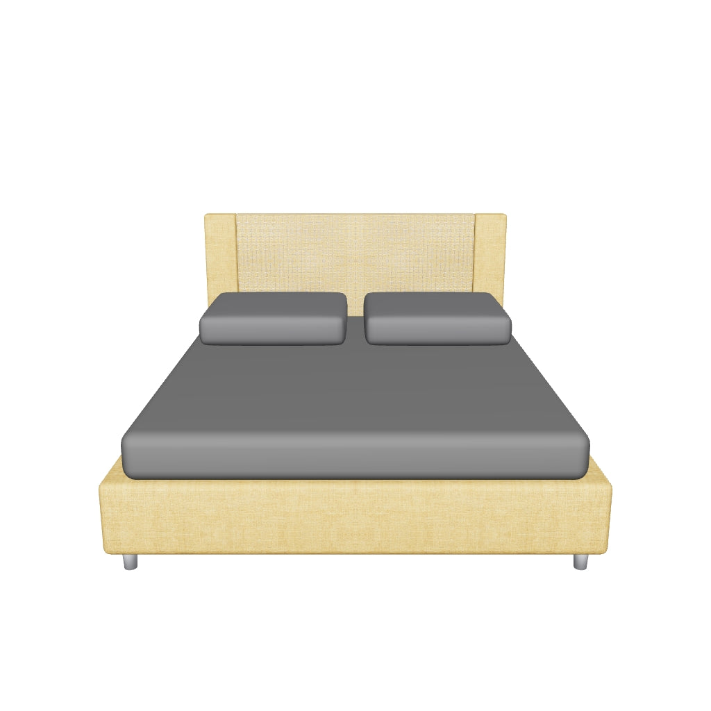 Letto Matrimoniale Imbottito in Tessuto Labirinto - ROSAL in 3D