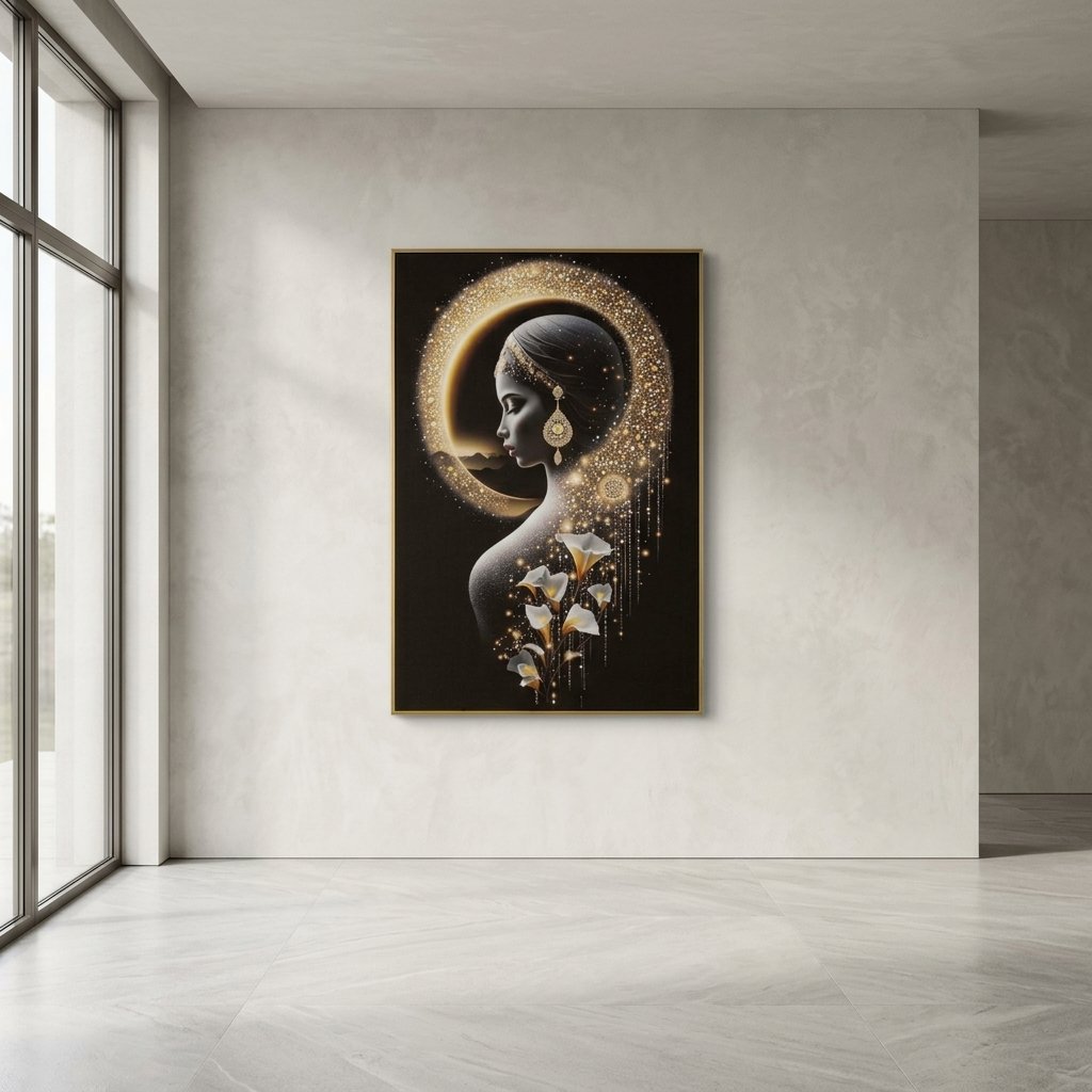 Quadro con Luce LED su Tela Laccata - INDA